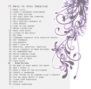 33 ways to stay creative